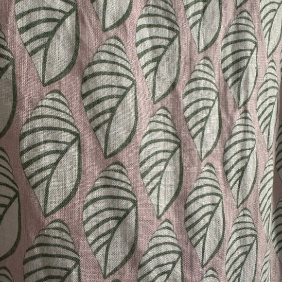 HIHO | Pink and Green Shell Print 100% Linen Ginnie Shift Dress | Size 8 - Picture 3 of 8